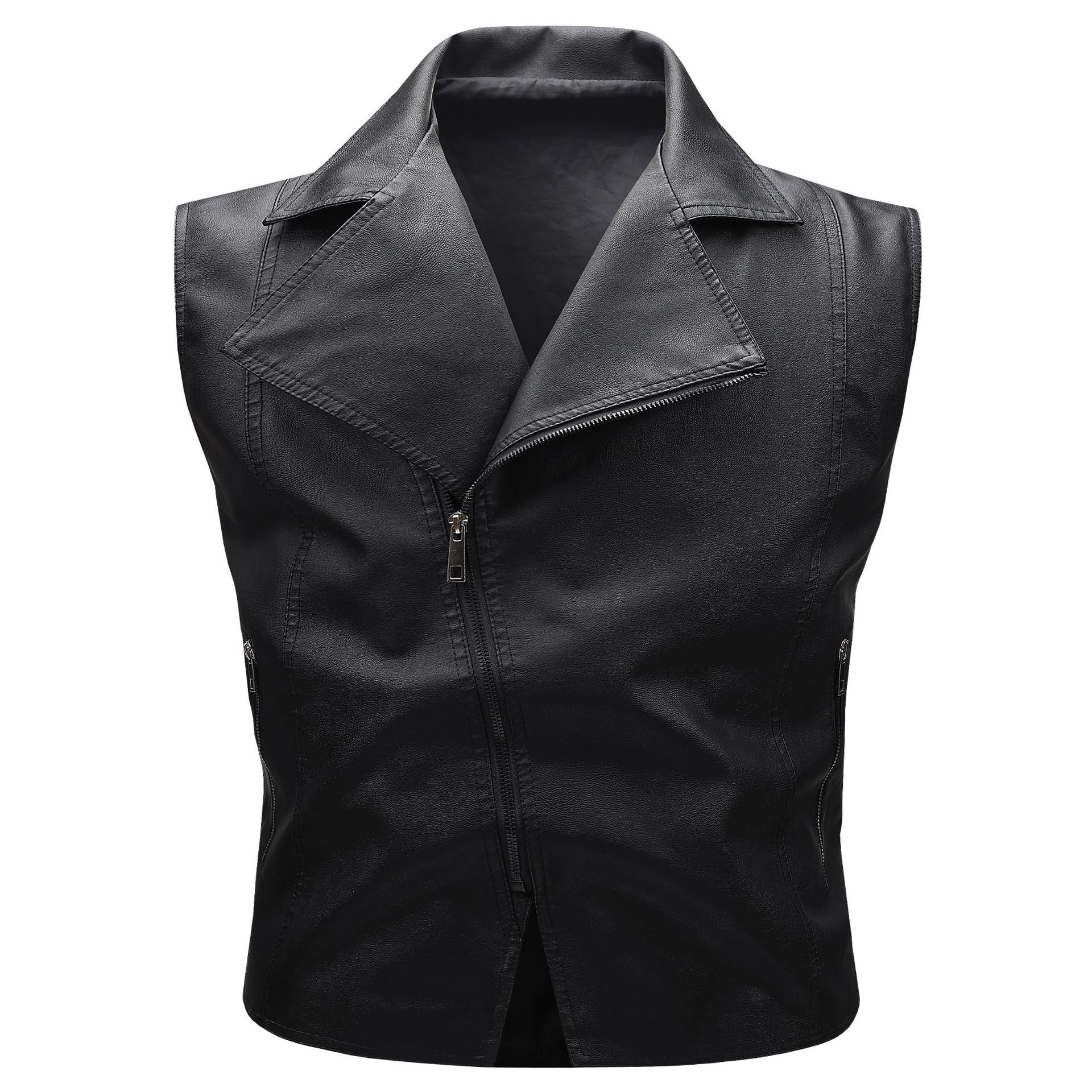 Motorcycle Gear Vest - เสื้อแจ็คเก็ตมอเตอร์ไซค์แบบสปริง / เสื้อกั๊กมอเตอร์ไซค์น้ำหนักเบา / เสื้อแจ็คเก็ตมอเตอร์ไซค์หนังสำหรับผู้ชาย