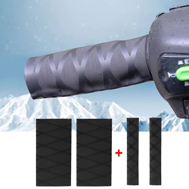 Motorcycle Gear Sleeve - SEAMETAL ฝาครอบแฮนด์รถจักรยานยนต์มอเตอร์ไซด์ฝาครอบด้ามจับแบบหดได้ความร้อนป้องกันการลื่นความปลอดภัยเบรกมือจับแขนป้องกันครอบคลุม