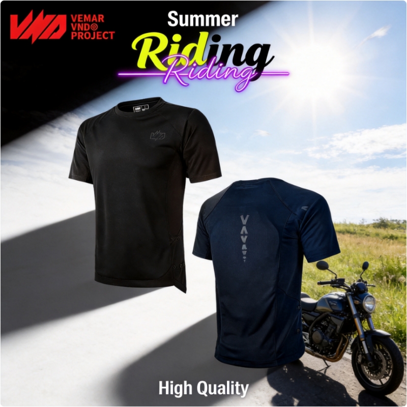 Motorcycle Gear Sleeve - เสื้อยืดมอเตอร์ไซค์ฤดูร้อน CE1 อุปกรณ์ป้องกัน ระบายอากาศ แห้งเร็ว แขนสั้น
