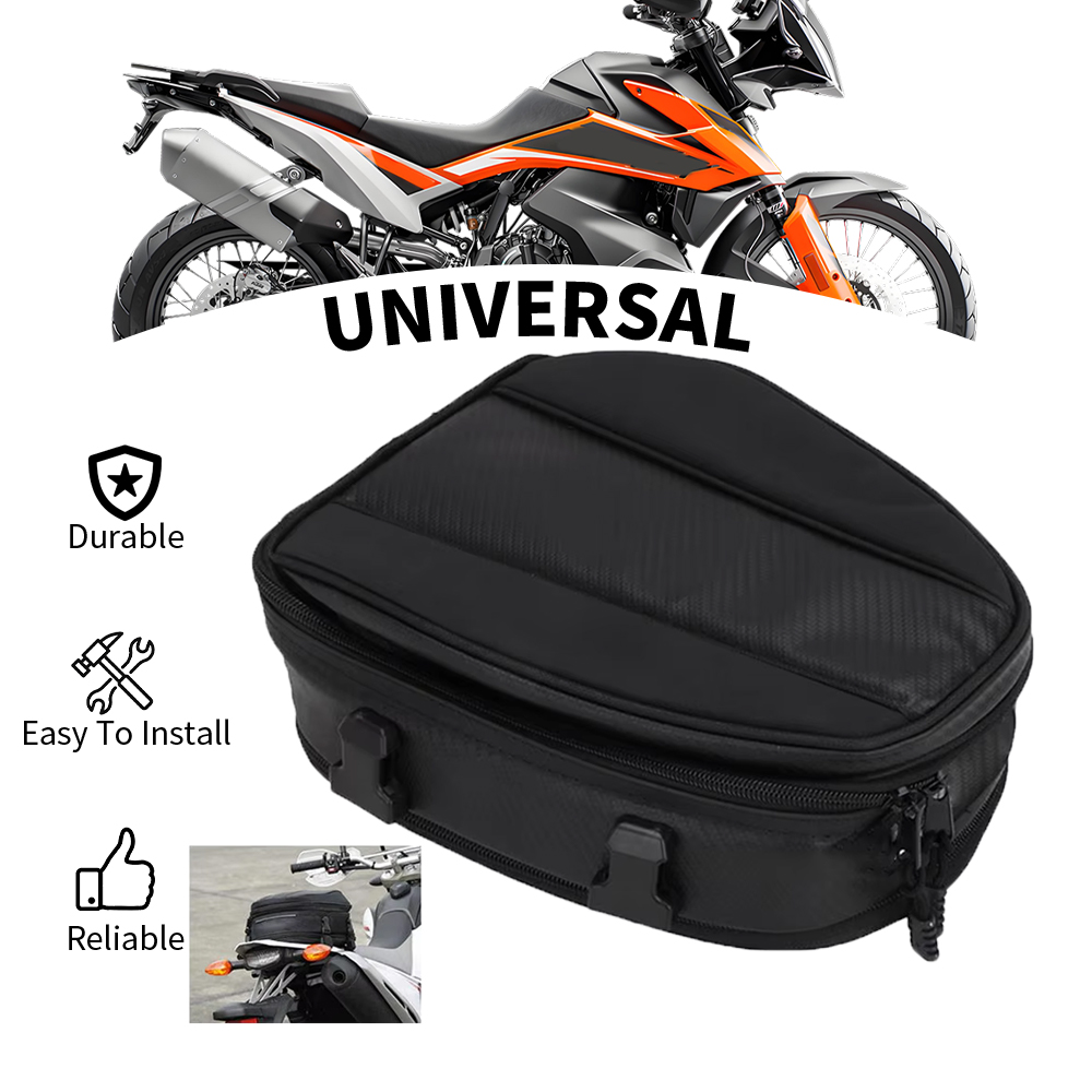 Motorcycle Gear Warehouse - กระเป๋าท้ายมอเตอร์ไซค์กันน้ำ กระเป๋าหลังเบาะ กระเป๋าเป้สะพายหลัง สำหรับมอเตอร์ไซค์วิบาก พร้อมผ้าคลุมกันฝน กระเป๋าสำหรับนักขี่