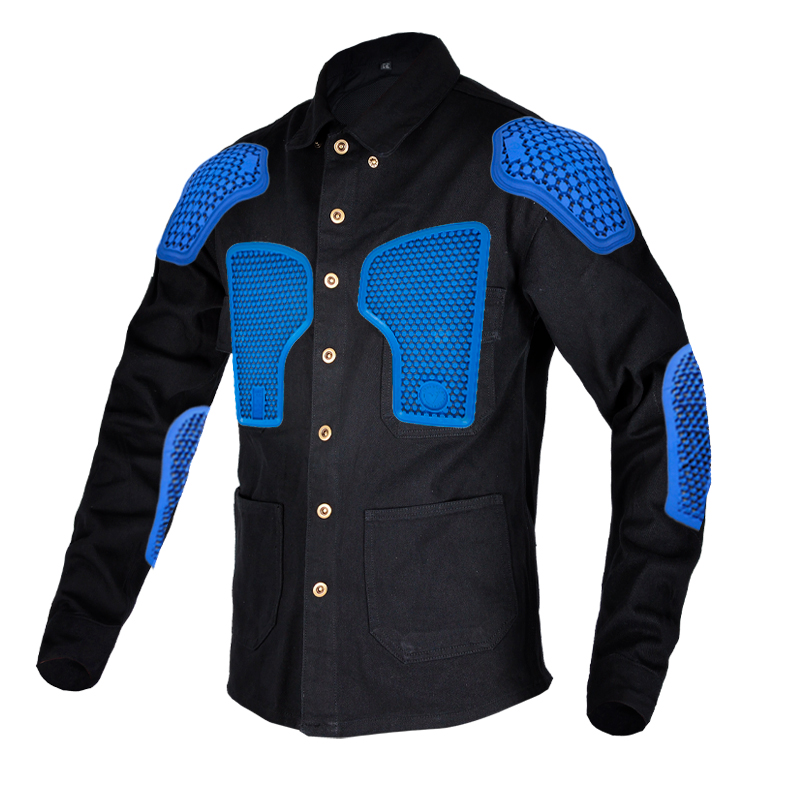 Motorcycle Gear Sleeve - 46รถจักรยานยนต์แจ็คเก็ต Jersay Racing แขนยาวกันน้ำเสื้อยืดขี่เสื้อไหล่ข้อศอกกลับ Pad ป้องกันเกียร์