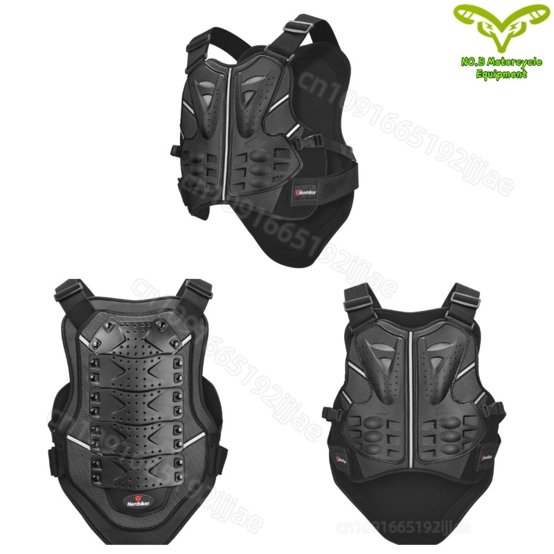 Motorcycle Gear Vest - ชุดเกราะป้องกันร่างกายสำหรับรถจักรยานยนต์วิบาก อุปกรณ์ป้องกันสำหรับขับขี่กลางแจ้ง เสื้อเกราะป้องกันหน้าอกและหลังสำหรับผู้ใหญ่ สำหรับมอเตอร์ครอส สกี และออฟโรด