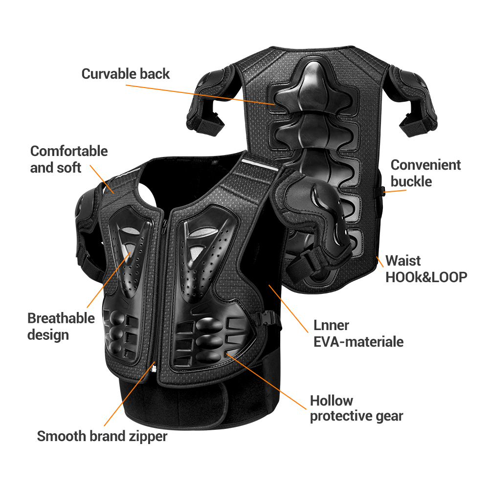 ชุดเกราะป้องกันร่างกายสำหรับขี - Motorcycle Gear Vest บทวิจารณ์และราคา