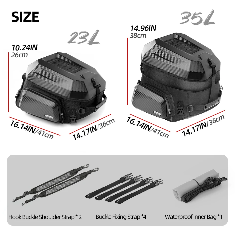 กระเป๋าท้ายมอเตอร์ไซค์ Rhinowa - Motorcycle Gear Warehouse บทวิจารณ์และราคา