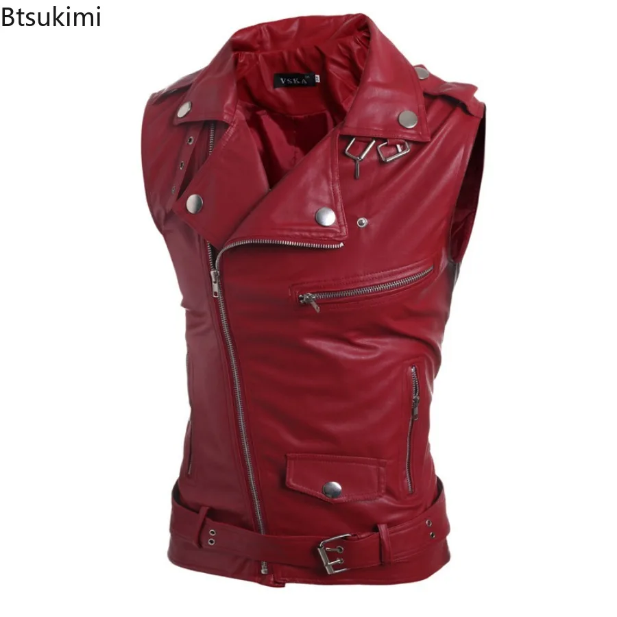 เสื้อกั๊กหนัง PU ลำลองสำหรับผู - Motorcycle Gear Vest บทวิจารณ์และราคา