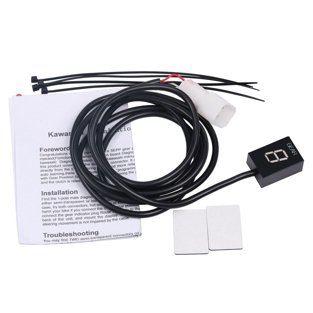 มาตรวัดเกียร์ LED ความแม่นยำสู - Motorcycle Gear Indicator Install บทวิจารณ์และราคา