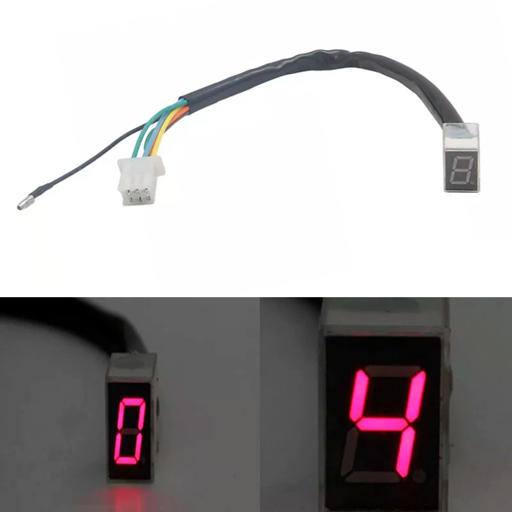 จอแสดงผลสีแดง เซ็นเซอร์เปลี่ยน - Motorcycle Gear Indicator Install บทวิจารณ์และราคา