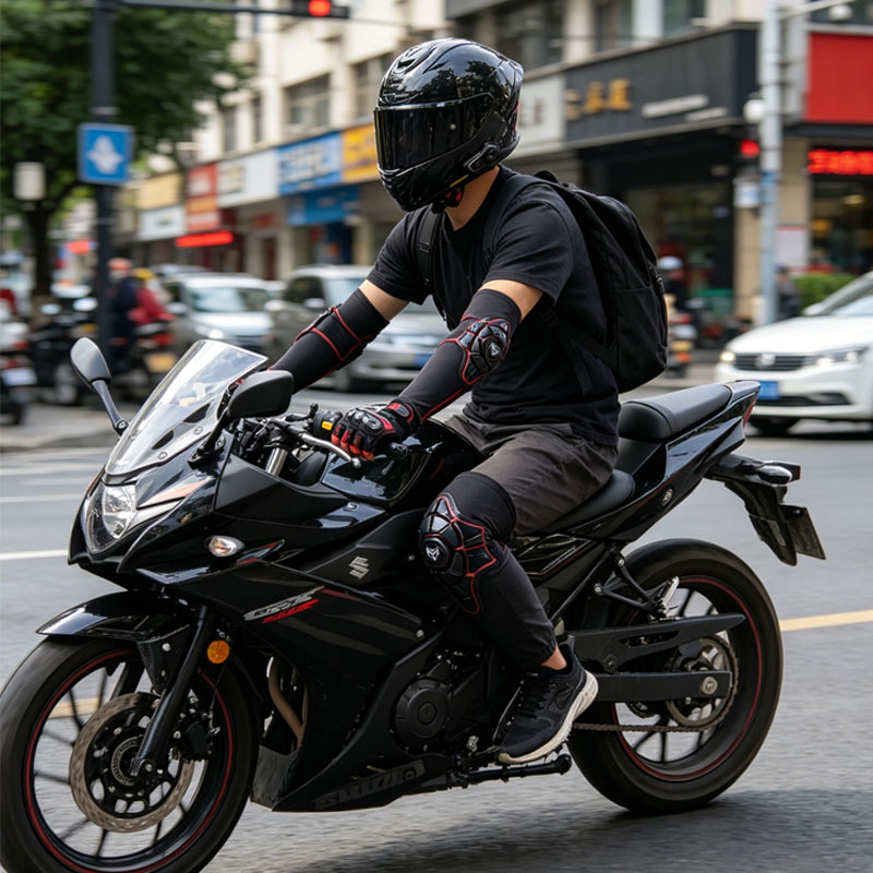 ชุดอุปกรณ์ป้องกันสำหรับรถมอเตอ - Motorcycle Gear Sleeve บทวิจารณ์และราคา