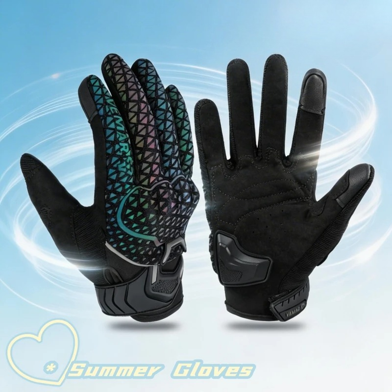 ถุงมือมอเตอร์ไซค์ฤดูร้อน VEMAR - Motorcycle Gear Sleeve บทวิจารณ์และราคา