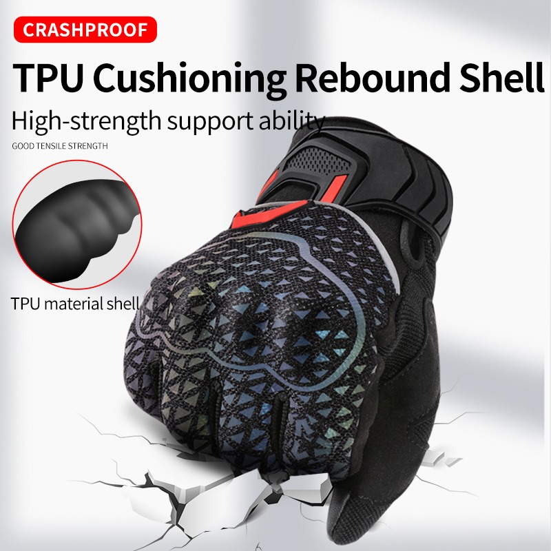 ถุงมือมอเตอร์ไซค์ฤดูร้อน VEMAR - Motorcycle Gear Sleeve บทวิจารณ์และราคา