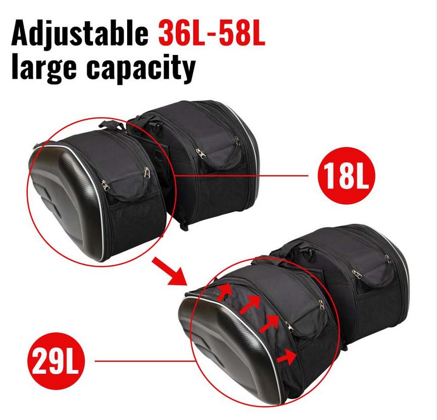 สีดํา 36-58L รถจักรยานยนต์ Sad - Motorcycle Gear Warehouse บทวิจารณ์และราคา