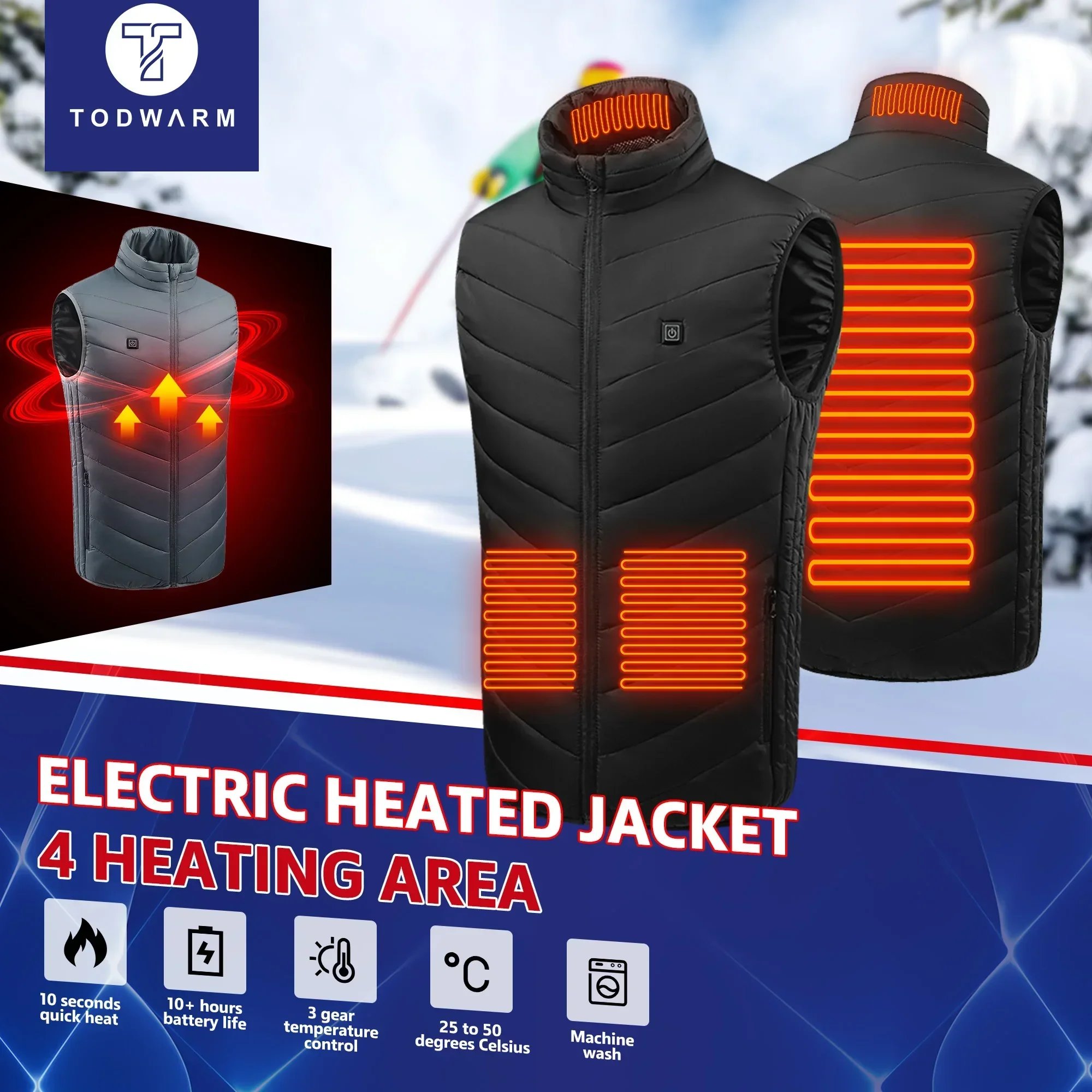 21 เสื้อกั๊กอุ่นไฟฟ้า Heated แ - Motorcycle Gear Vest บทวิจารณ์และราคา