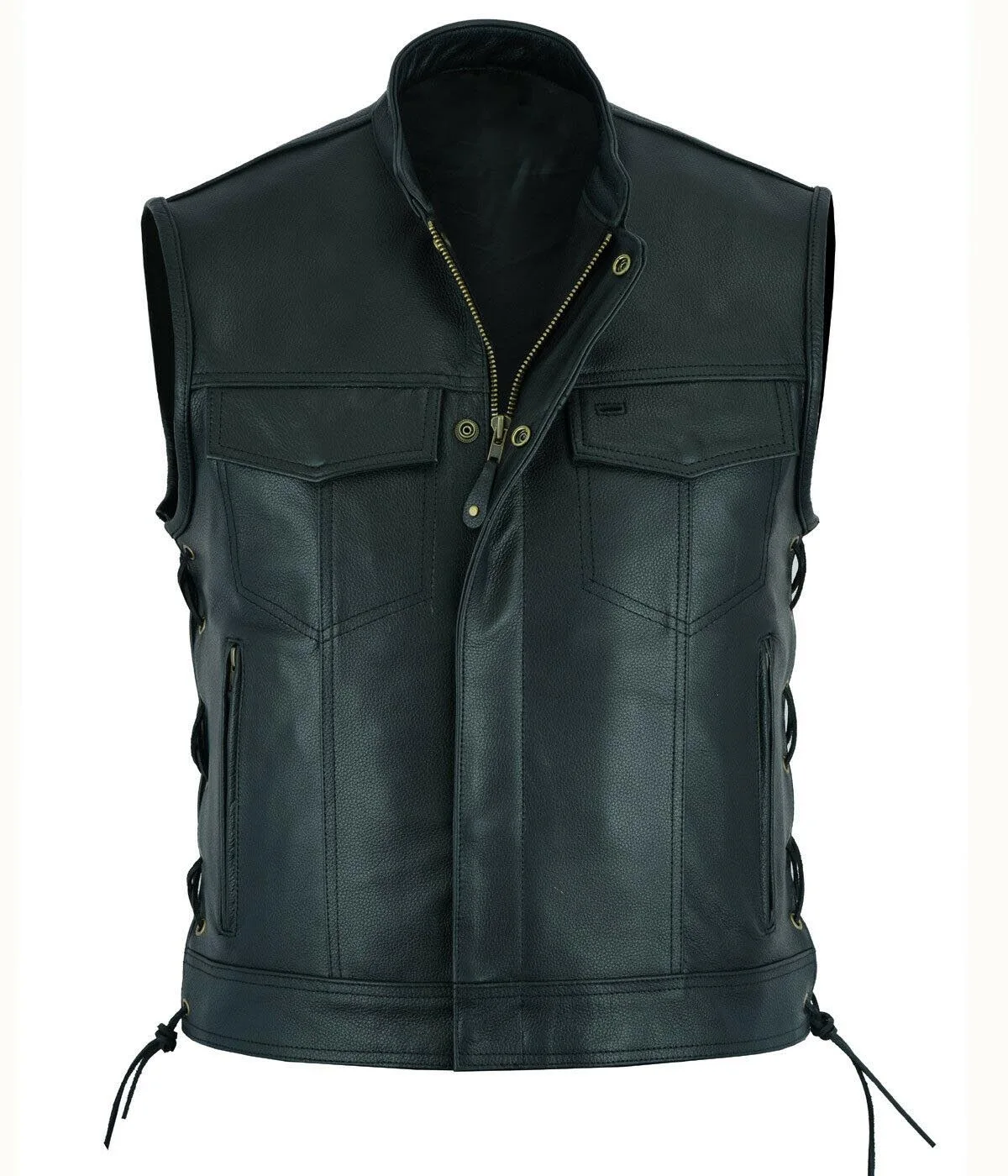 เสื้อกั๊กหนัง Punk แฟชั่น Casu - Motorcycle Gear Vest บทวิจารณ์และราคา